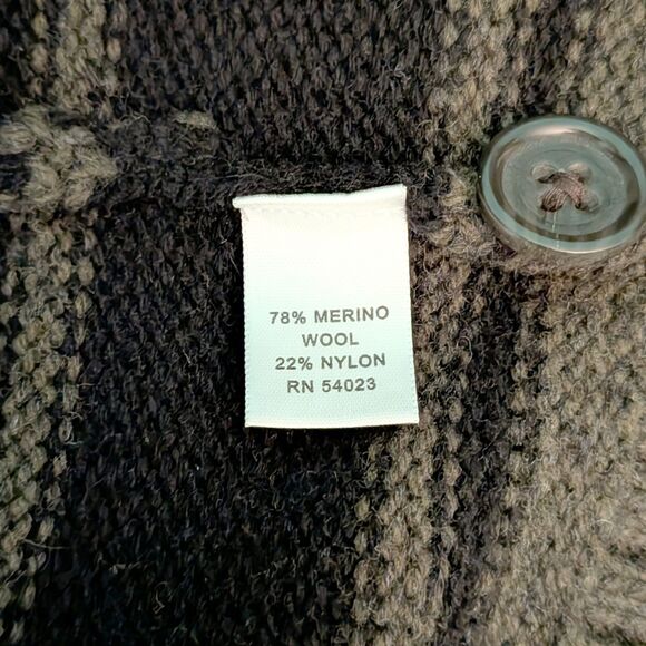 Banana Republic Cardigan Sweater Mens M Chunky Knit Wool Blend Grandpa Grunge - Picture 7 of 8